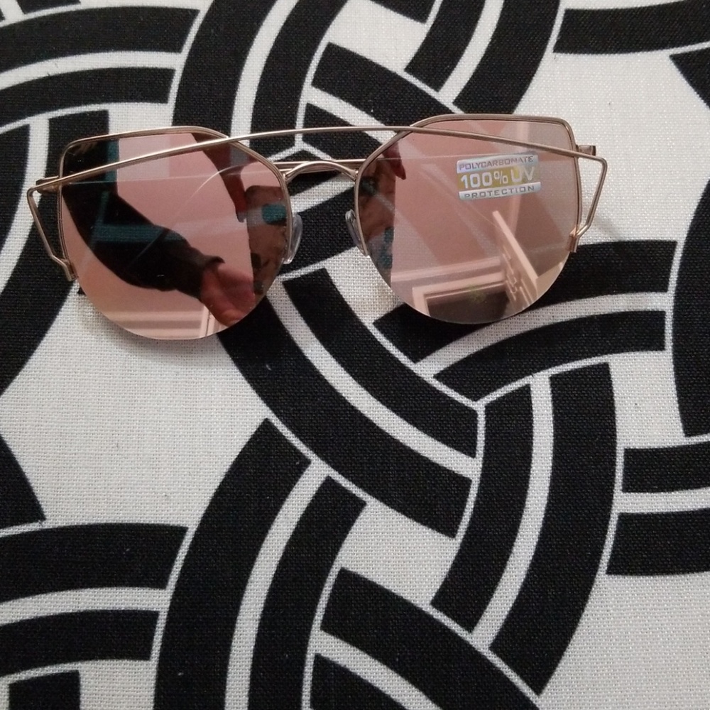 Rose gold mirror sunglasses- free with purchase